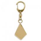 No.7123　36.5×27.5mm変形ひし形カラワクキーホルダー　銅板なし