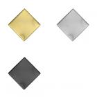 No.0134　39mm角カラワクブローチ 銅板なし