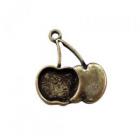 No.2023古　さくらんぼ型カラワクペンダントトップ　銅板なし