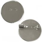 No.9188　25mm円フチ付ブローチ　N