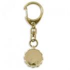 No.7111　19mm円デザインカラワクキーホルダー　銅板なし