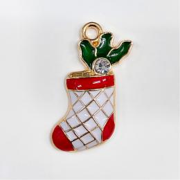 K-939　靴下　石入り　クリスマスチャーム