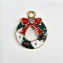 K-942　リース　石入り　クリスマスチャーム