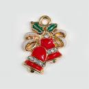 K-943　ベル　石入り　クリスマスチャーム